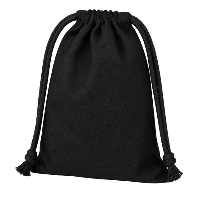 Baumwollbeutel 150x150 mm – Schwarz