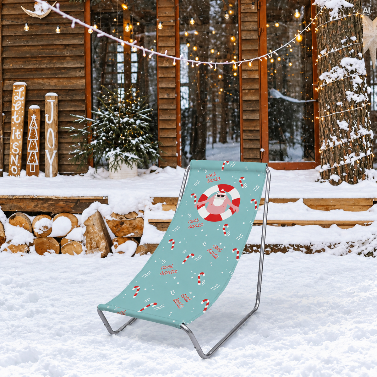 Transat en acier COOL SANTA pour l'hiver