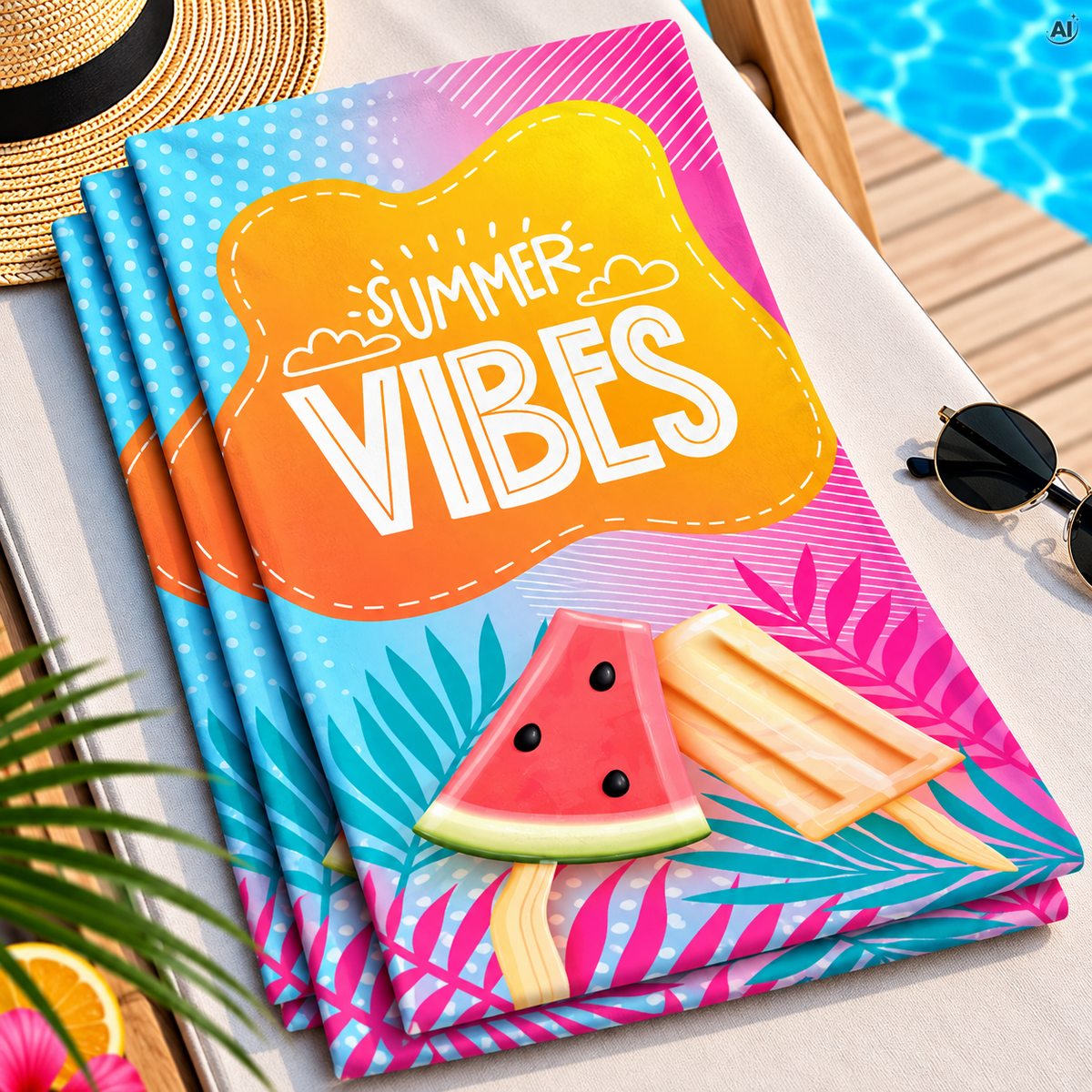 Dekstoel Cover Summer Vibes Ice Cream