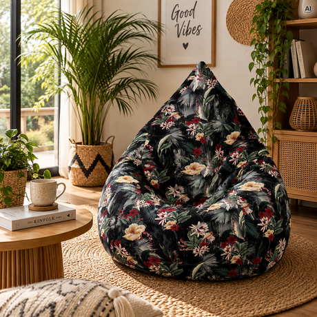 Bean Bag Sitzsack – XXL-Beutel mit 300 l – DARK JUNGLE