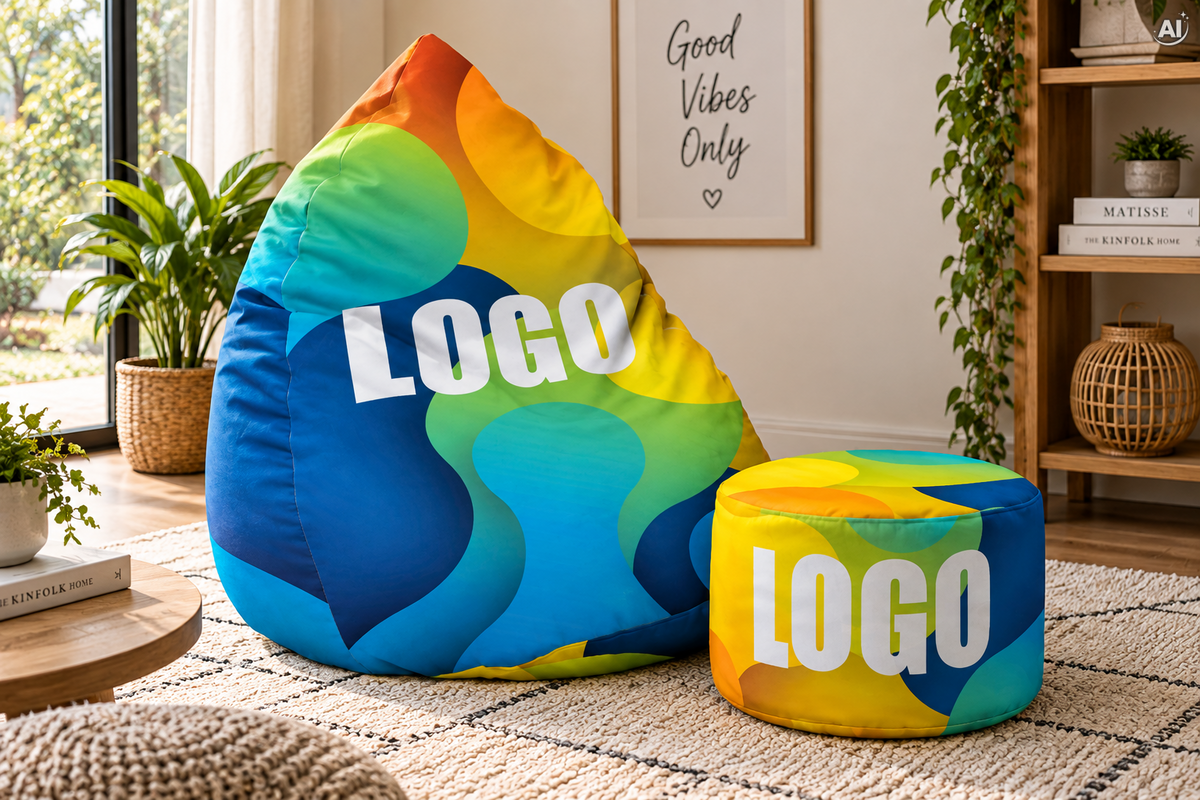 SET poltrona a sacco poltrona sacco + poggiapiedi IL TUO LOGO