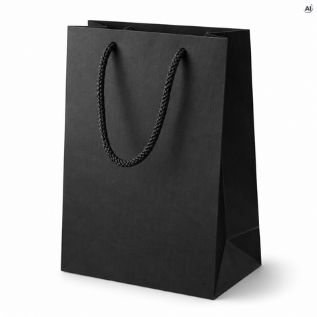 Papiertüte ECO Prestige 300x100x400mm Schwarz