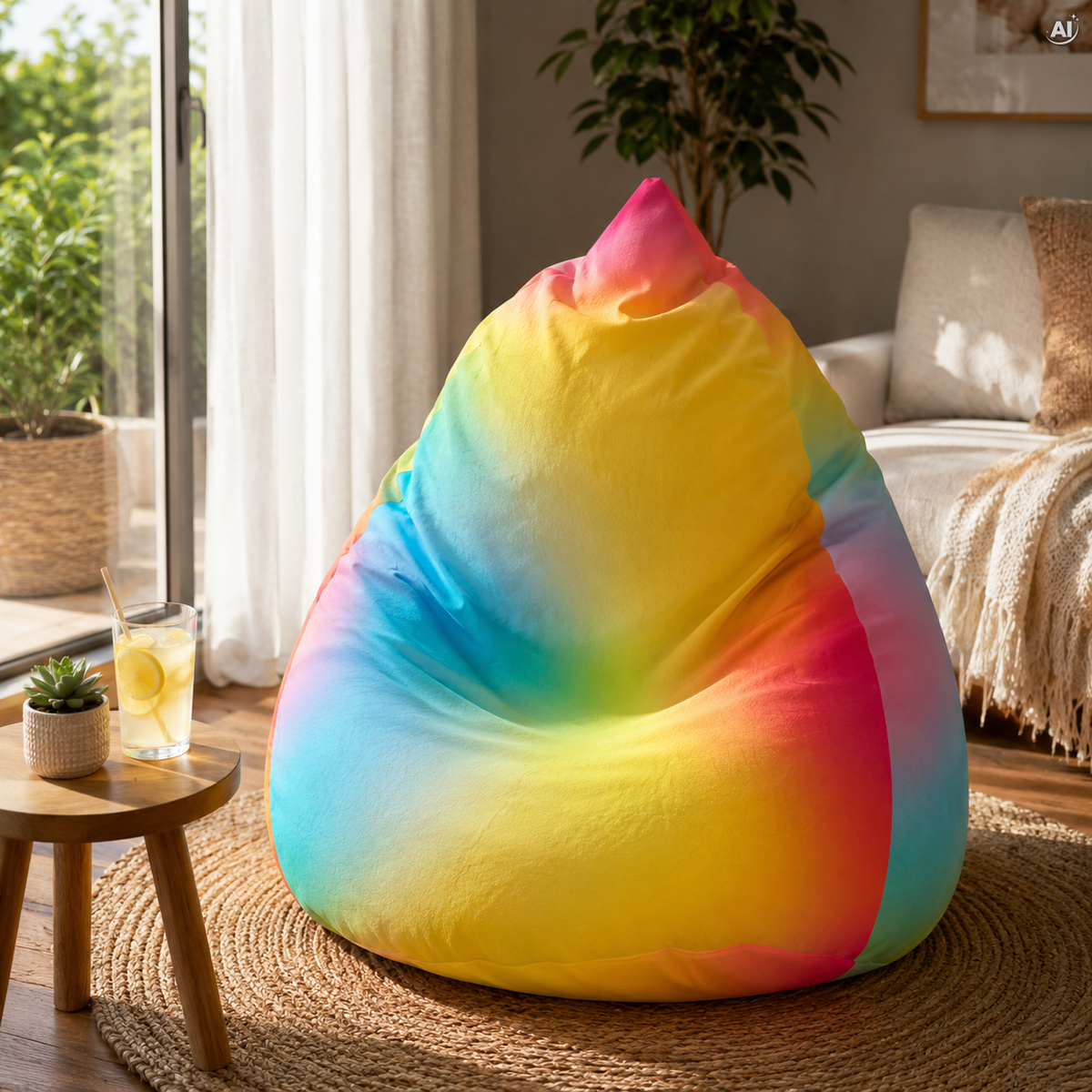 Bean Bag Sitzsack – XXL-Beutel mit 300 l – RAINBOW