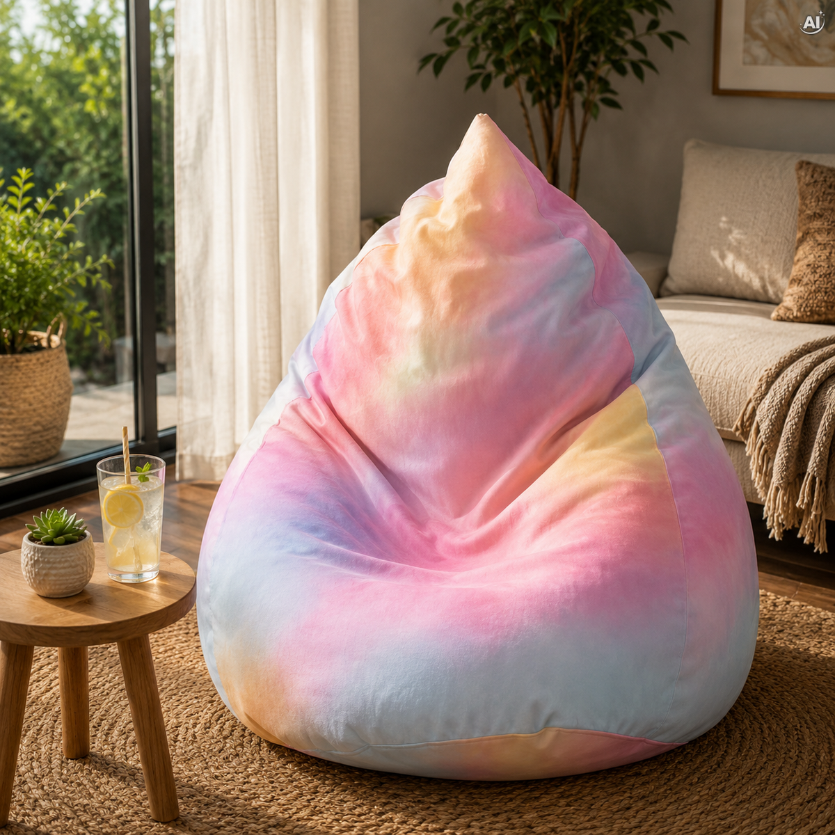Bean Bag Sitzsack – XXL-Beutel mit 300 l – TIE DYE