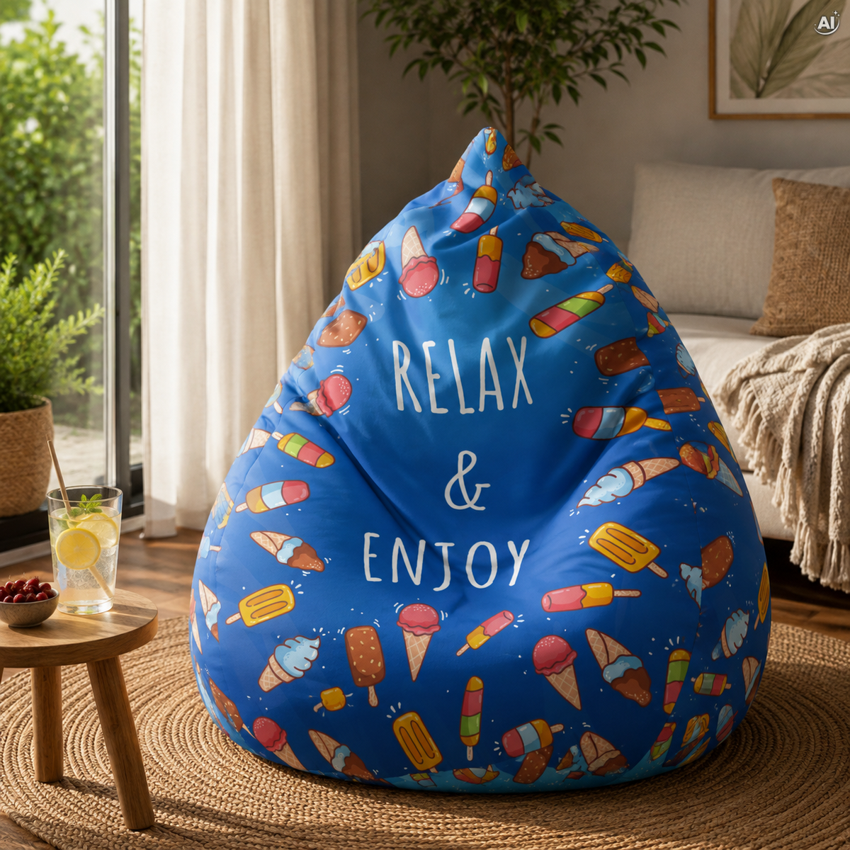 Pouf poire – Sac XXL de 300 l – RELAX & ENJOY