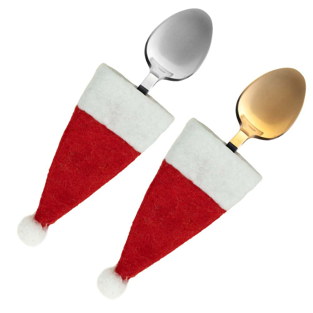 Dekorative Weihnachtsmützen des Heiligen Nikolaus 3,5x8cm 10 Stück