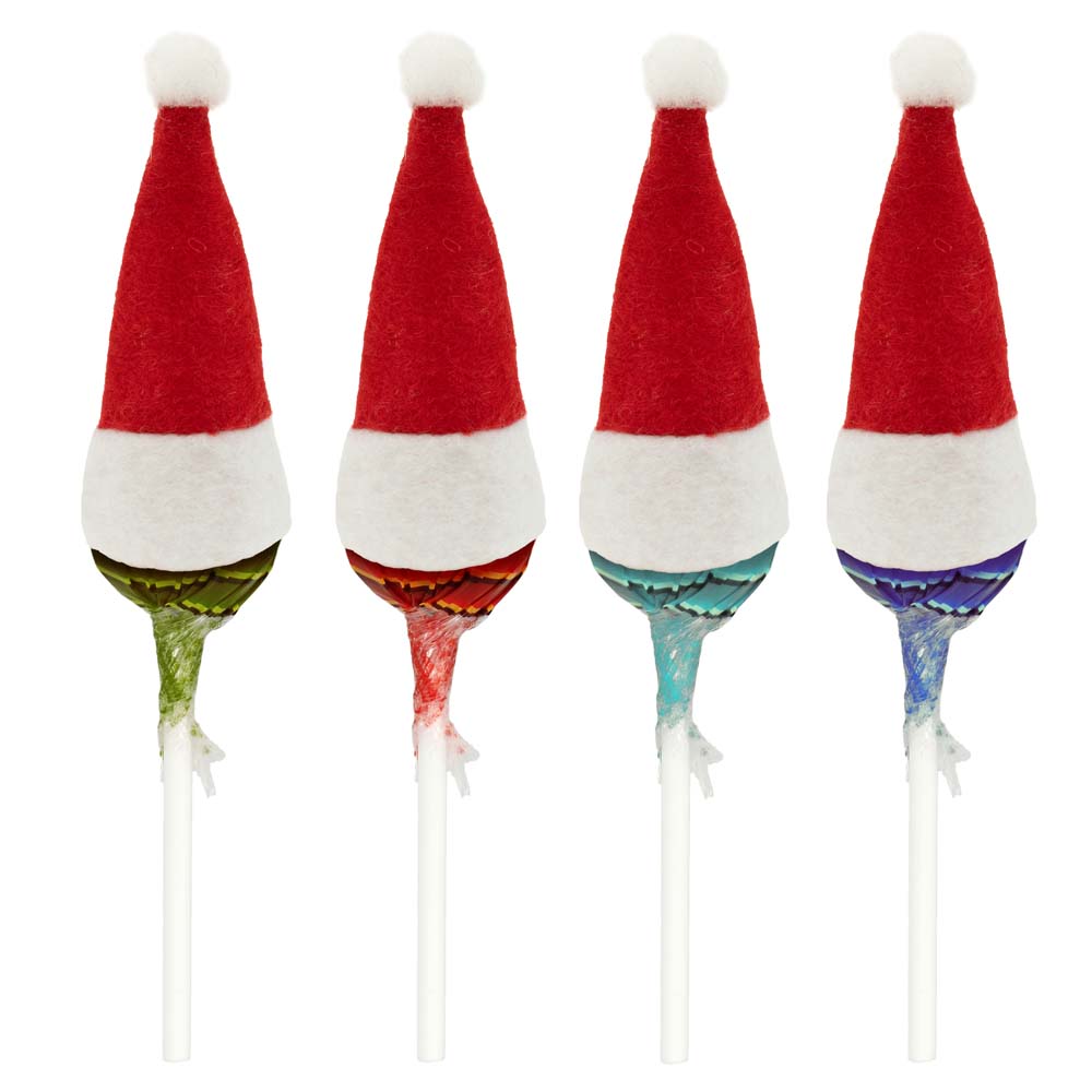 Dekorative Weihnachtsmützen des Heiligen Nikolaus 3,5x8cm 10 Stück