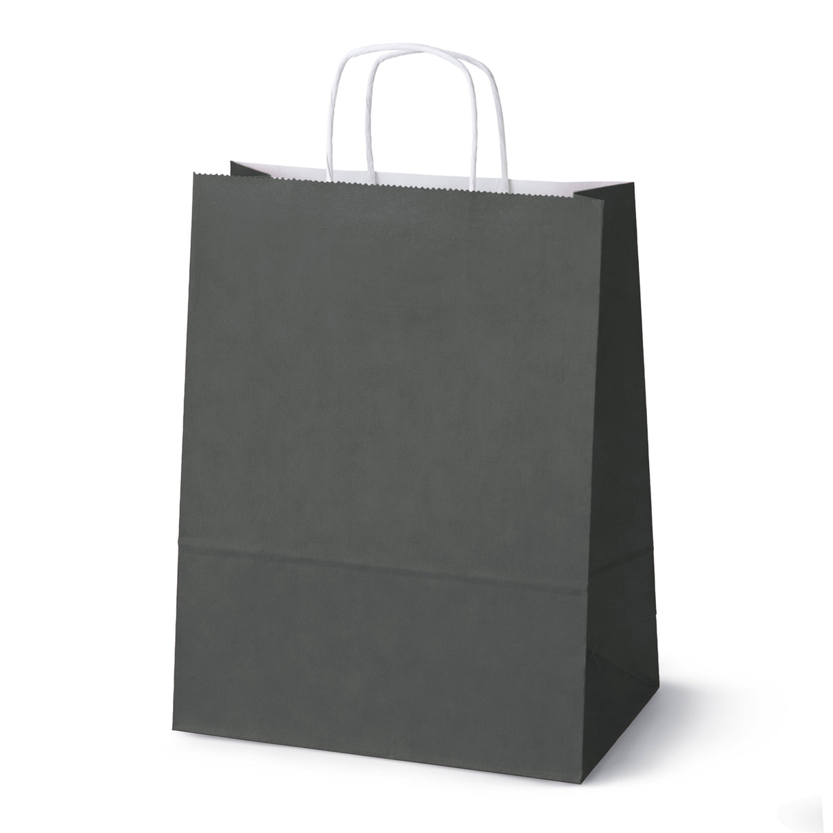 Papiertüte mit gedrehtem Griff 300x170x425mm Schwarz Weiß