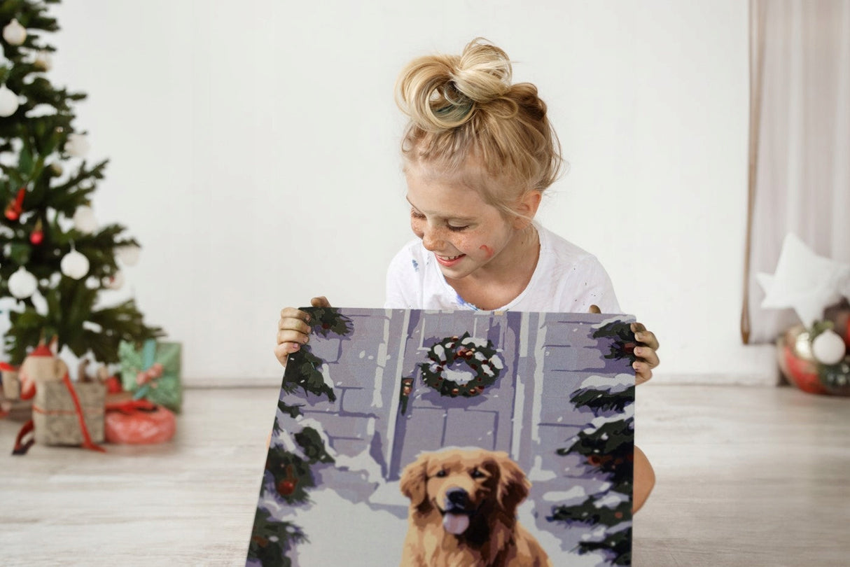 Malen nach Zahlen Hund 40x50 cm