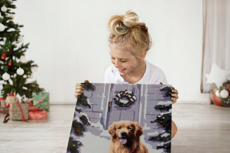 Malen nach Zahlen Hund 40x50 cm