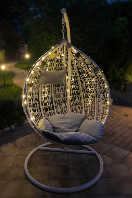 LED Lichterkette 100 batteriebetrieben 10 Meter WARMES LICHT