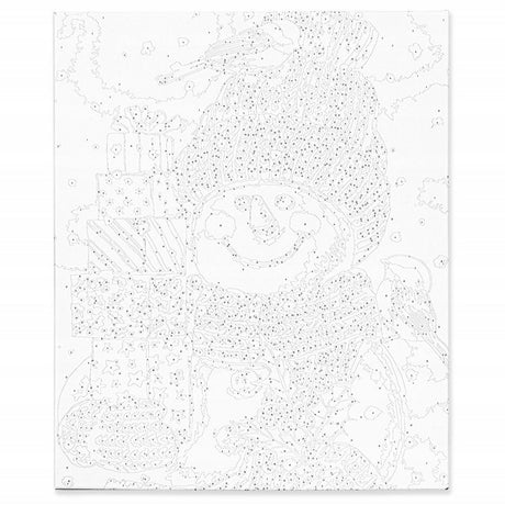 Malen nach Zahlen Schneemann 40x50 cm