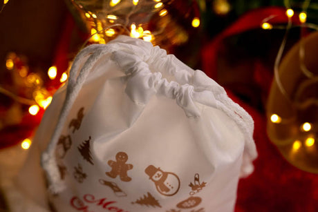 Weihnachts-Polyestertasche 16x21cm FROHE WEIHNACHTEN