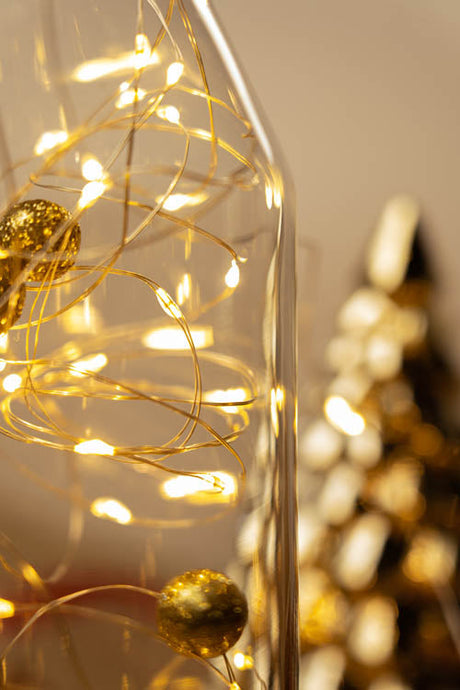 LED Lichterkette 100 batteriebetrieben 10 Meter WARMES LICHT