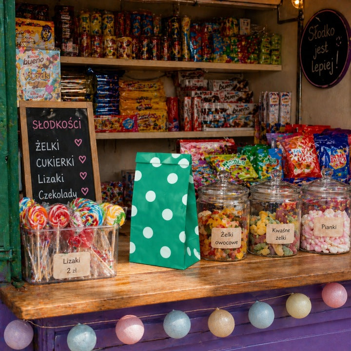Set mit 35 bunten Geburtstagstüten – Papiertüten für Süßigkeiten und Geschenke