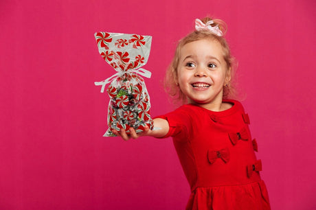 Weihnachts-Zellophantüten 125×175mm Grün 10St.