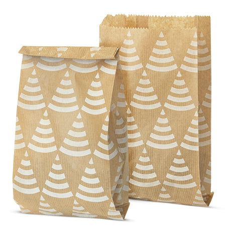 Weihnachtspapiertüten 120x210mm Weihnachtsbäume 50St.