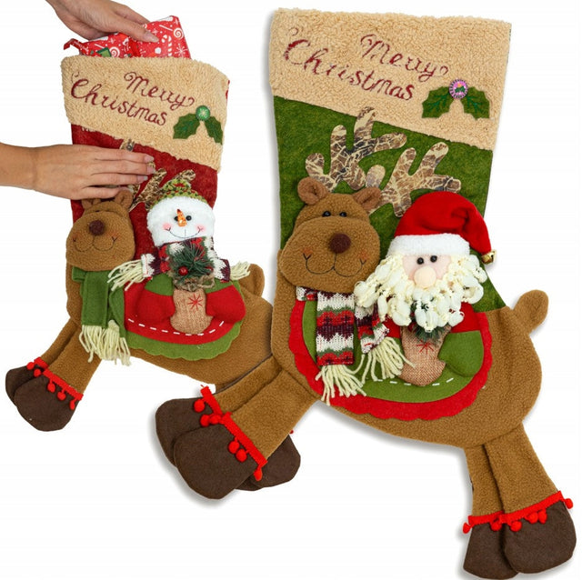 Weihnachtssocken zum Verschenken, 2er-Set.