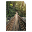 Wanddeko Holz - Forest Bridge