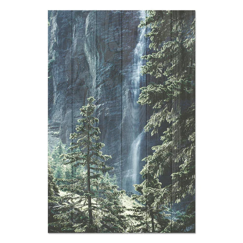 Wanddeko Holz - Waterfall