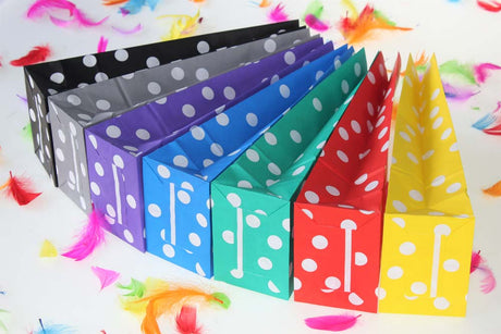 Papiertüten für Süßigkeiten 10x7x28 (6 Stück) HAPPY BIRTHDAY