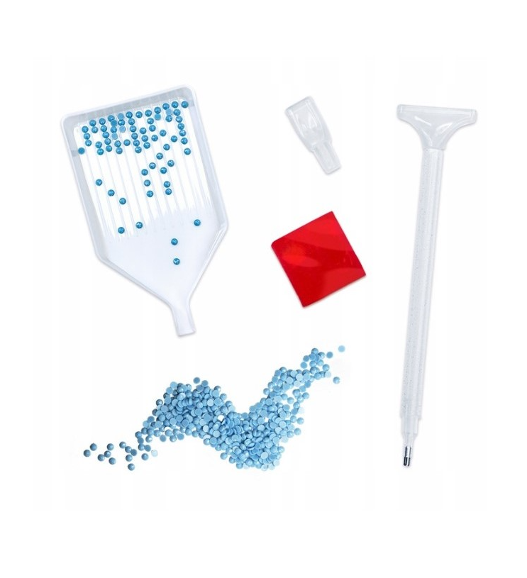 Diamantene Rentierstickerei