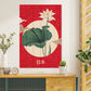 Wanddeko Holz - Japanese Collage Red