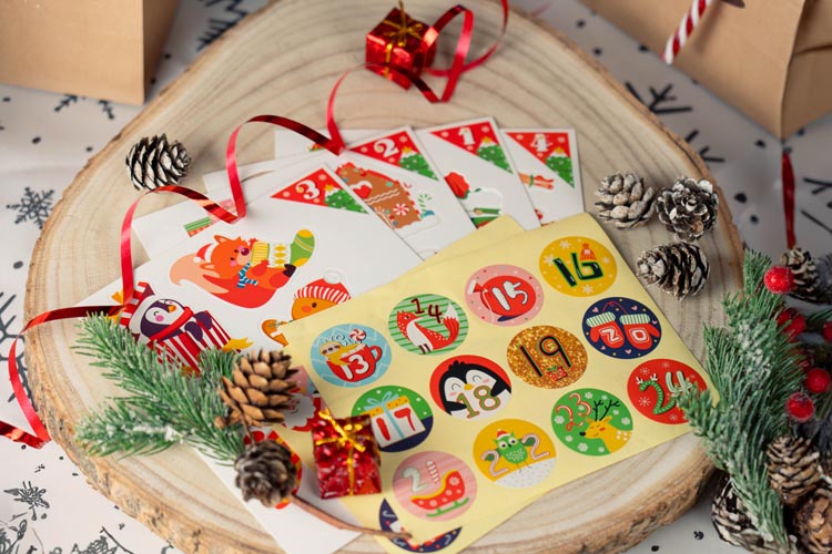 Adventskalender DIY Buntes Lama