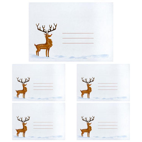 Büroumschläge mit Weihnachtsdruck, 5 Stk.