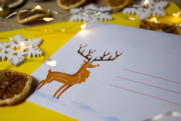 Büroumschläge mit Weihnachtsdruck, 5 Stk.