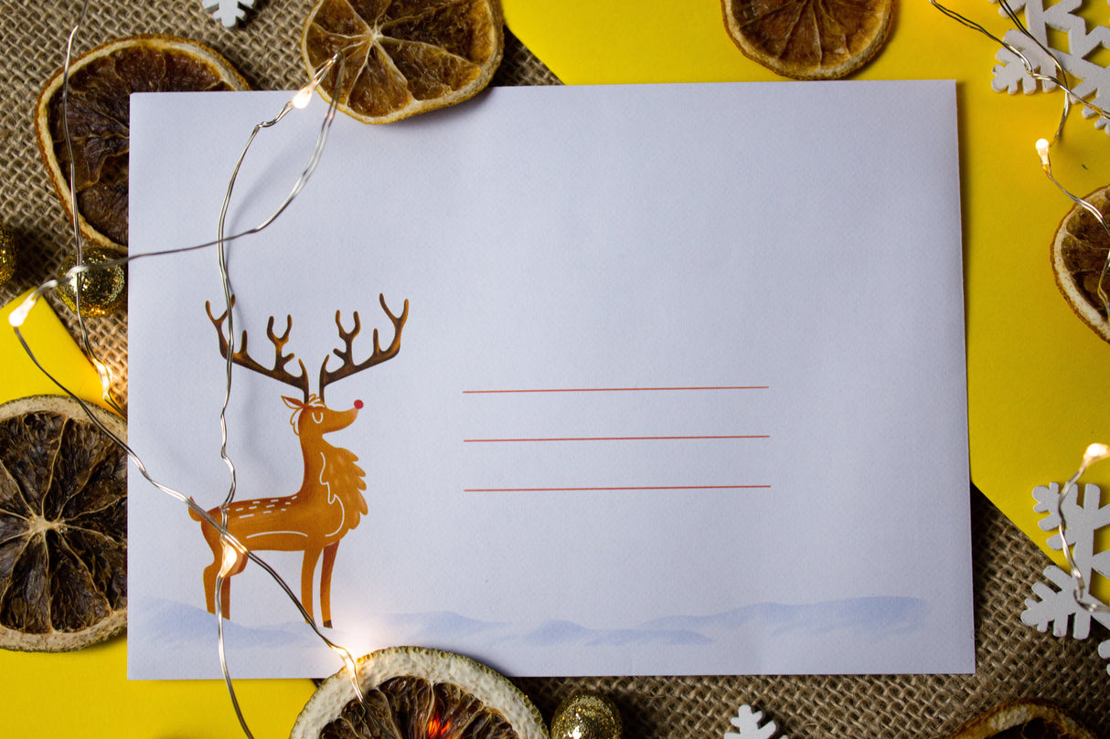 Büroumschläge mit Weihnachtsdruck, 5 Stk.