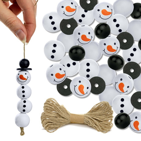 DIY Weihnachtsbaum-Schneemänner
