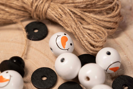 DIY Weihnachtsbaum-Schneemänner