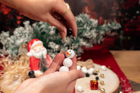 DIY Weihnachtsbaum-Schneemänner