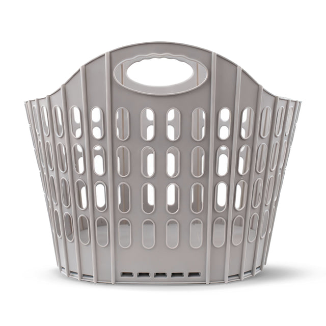 Faltbarer Wäschekorb aus Kunststoff mit Griffen