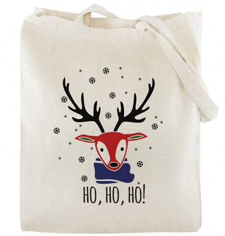 Weihnachts-Baumwolltasche HO HO HO!