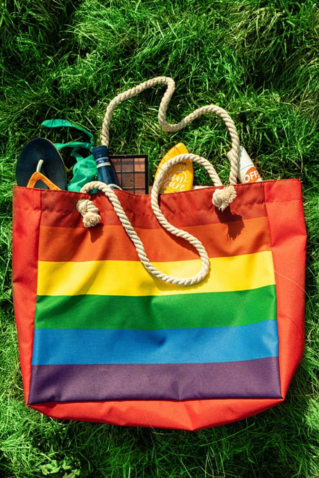 Strandtasche LGBT 42x15x15x38cm Griff: 70 cm