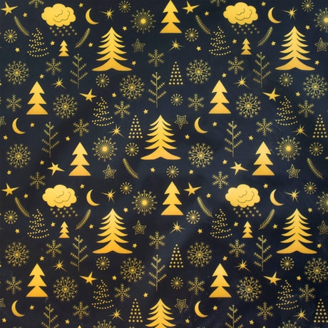 Polyester Weihnachts-Tischläufer GOLDEN CHOINS 45x155cm