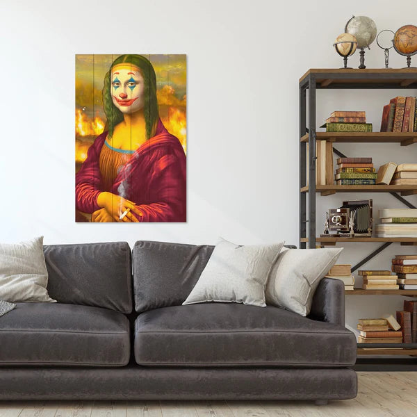 Wanddeko Holz - Mona Lisa Collage Jocker