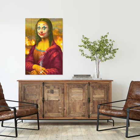 Wanddeko Holz - Mona Lisa Collage Jocker