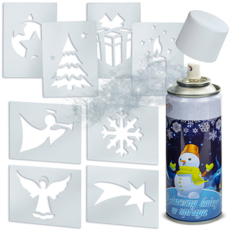 Weihnachtsschnee-Vorlagenset