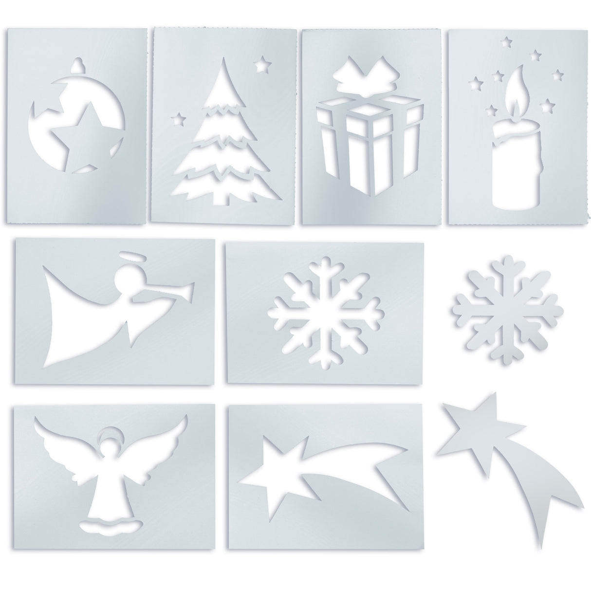 Weihnachtsschnee-Vorlagenset