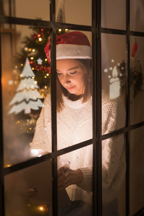 Weihnachtsschnee-Vorlagenset