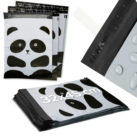 Versandbeutel Plastik Versandtaschen 320x450mm 50 Stk. PANDA