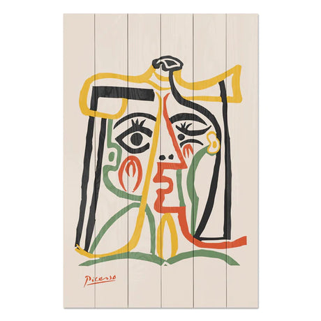 Wanddeko Holz - Picasso Abstract 3