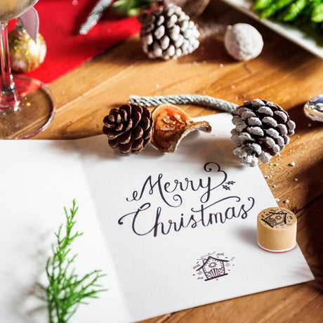 Stempel Holzstempel Weihnachtsmuster 6 Stk.