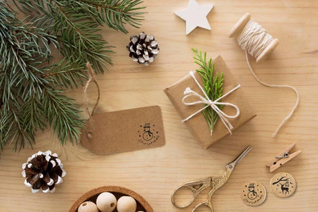 Stempel Holzstempel Weihnachtsmuster 6 Stk.