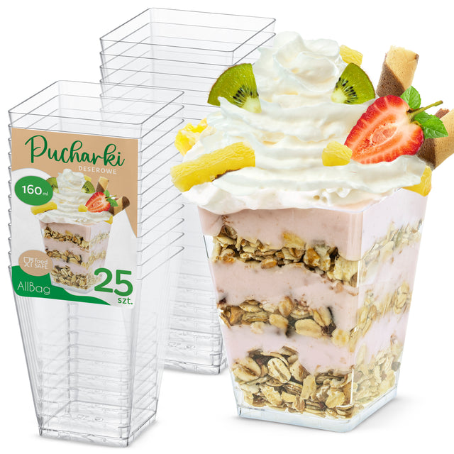 Dessertbecher 160ml 50Stk. + Teelöffel