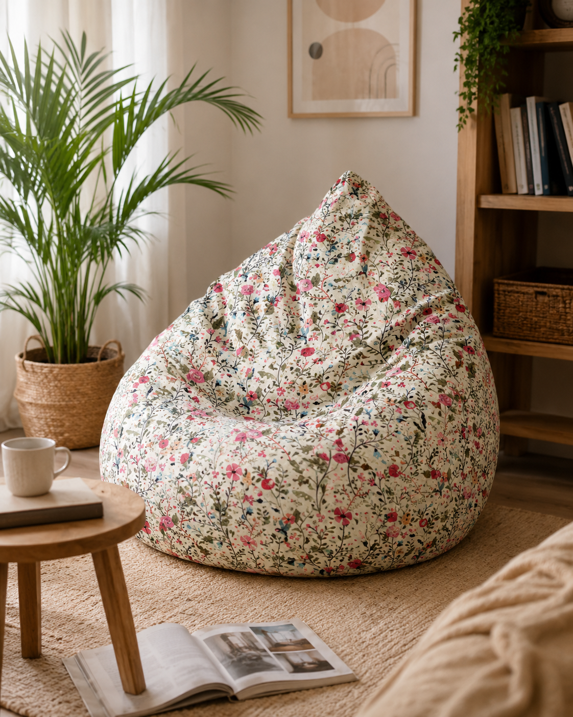 Bean Bag Sitzsack – XXL-Beutel mit 300 l – BLUMEN 2