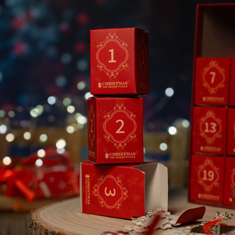 Adventskalender-Puzzle - 24 verschiedene Weihnachtsbilder